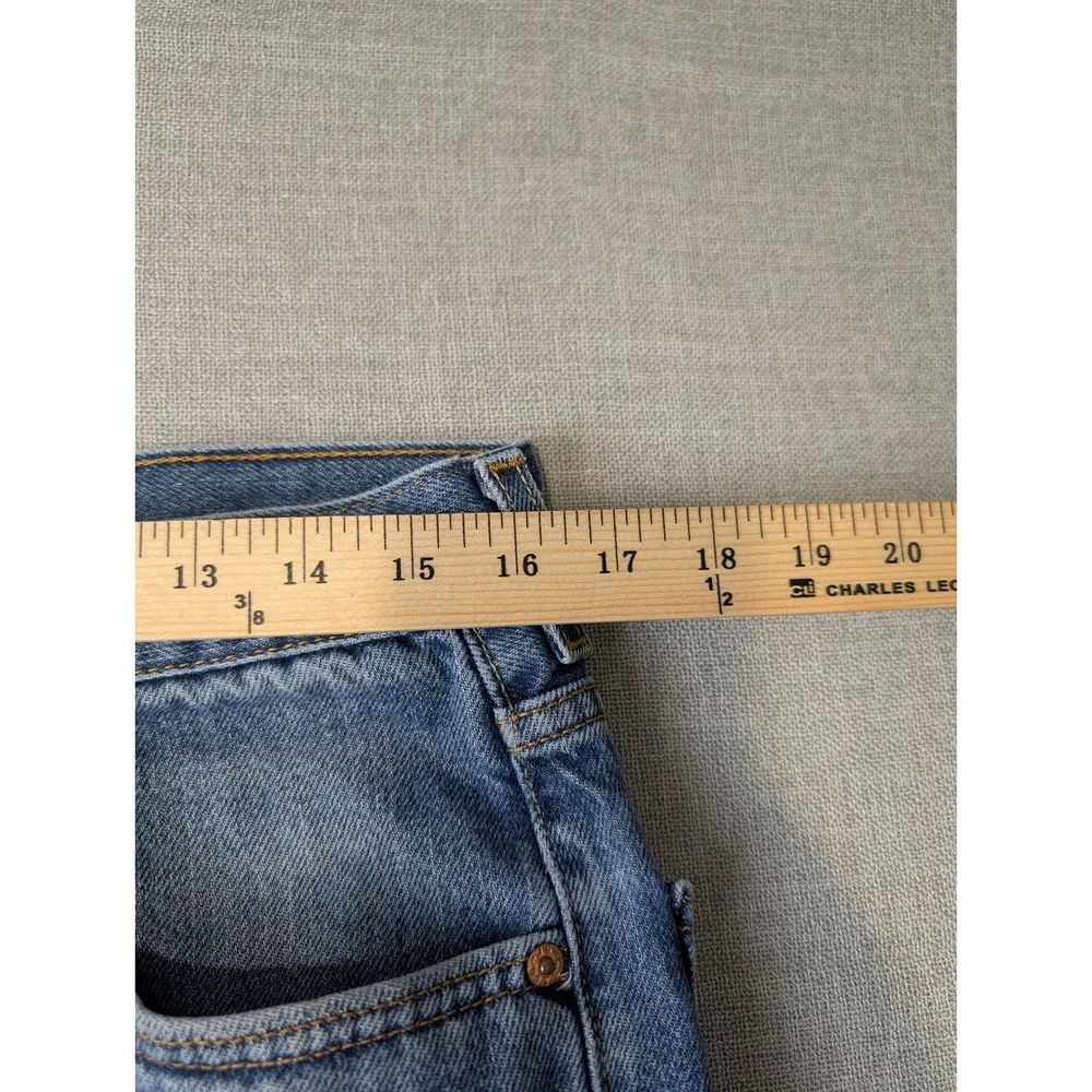 Levis 550 Relaxed Fit Jeans Mens 34x32 Medium Wash Blue Tapered Leg Paint Stains - Picture 12 of 15